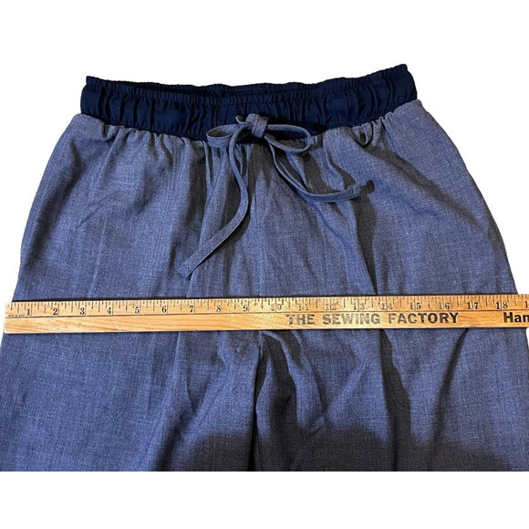 Cuddl Duds Scrubs Joggers Pants Nurse Size S Blue Pockets Drawstring Lightweight - Picture 6 of 8